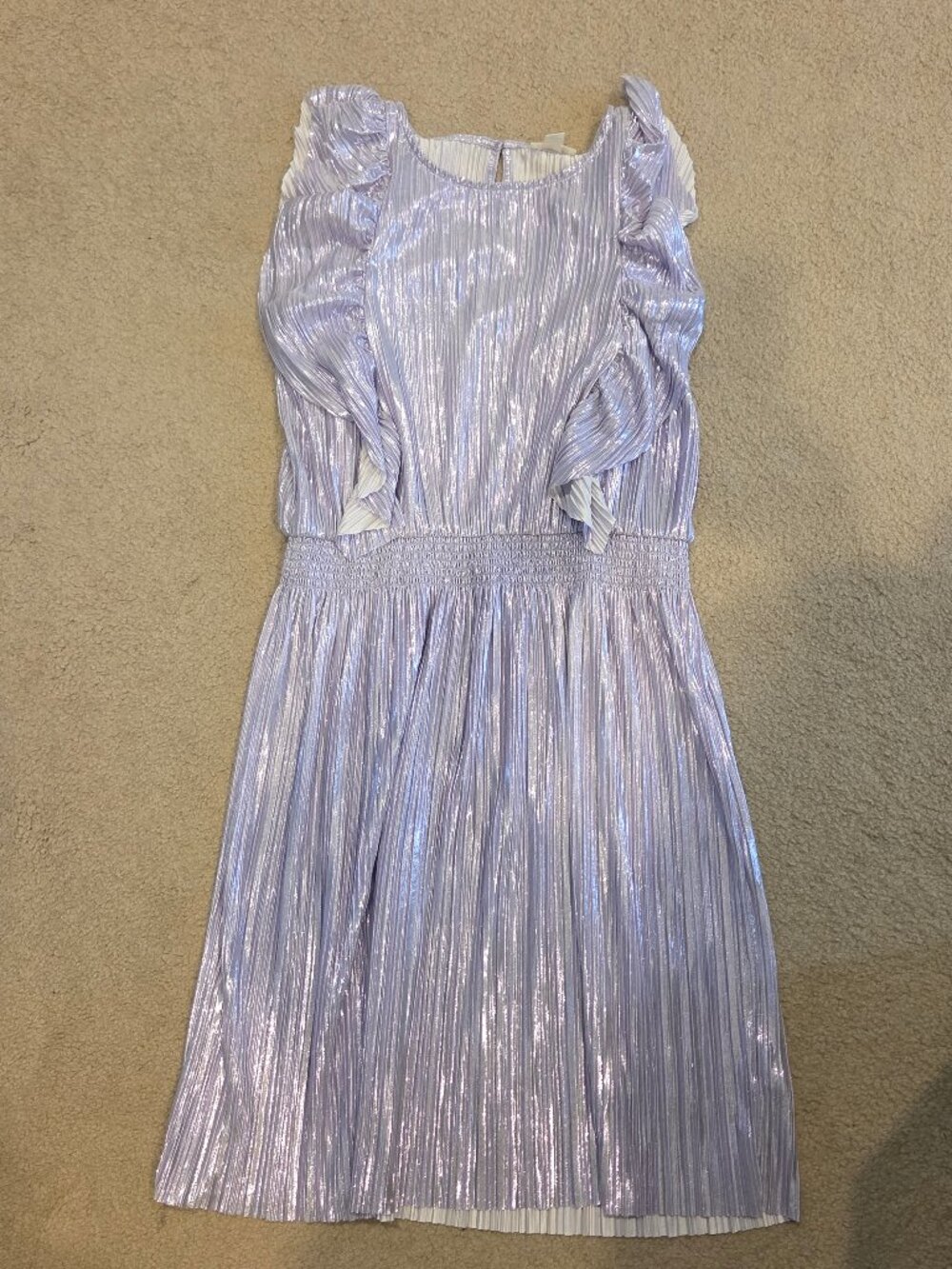 J Crew Crewcuts NWOT Purple Metallic Dress XL